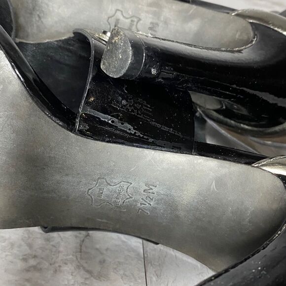 Tory Burch Teagan Stingray Leather Cage Heels Size 7.5 - Picture 10 of 11